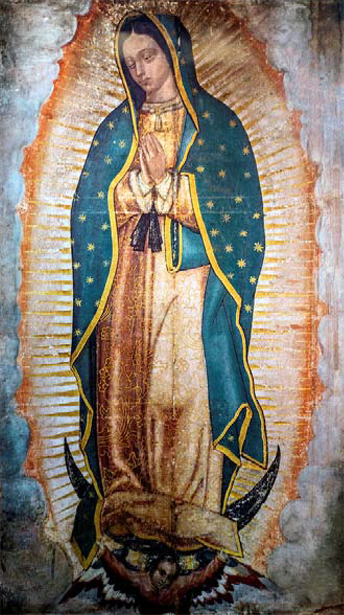 瓜达卢佩圣母像真实图片